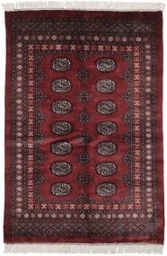 120X178 Pakistan Bokhara 3Ply Rug Oriental Black/Dark Red (Wool, Pakistan) Carpetvista