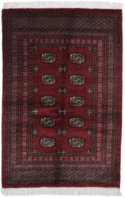 124X184 絨毯 パキスタン ブハラ 3Ply オリエンタル ブラック/ダークレッド (ウール, パキスタン) Carpetvista