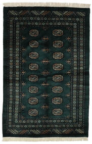 124X190 絨毯 パキスタン ブハラ 3Ply オリエンタル ブラック (ウール, パキスタン) Carpetvista