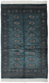106X170 Tapete Oriental Paquistão Bucara 3Ply Preto/Azul Escuro (Lã, Paquistão) Carpetvista