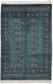 105X160 Pakistan Bokhara 3Ply Rug Oriental Black/Dark Blue (Wool, Pakistan) Carpetvista