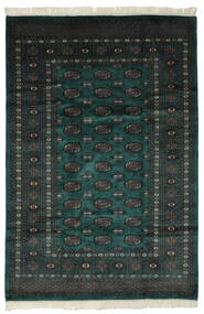 185X280 絨毯 パキスタン ブハラ 3Ply オリエンタル ブラック (ウール, パキスタン) Carpetvista