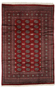182X280 絨毯 パキスタン ブハラ 3Ply オリエンタル ブラック/ダークレッド (ウール, パキスタン) Carpetvista