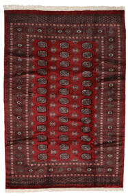 絨毯 オリエンタル パキスタン ブハラ 3Ply 191X280 ブラック/ダークレッド (ウール, パキスタン)