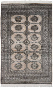 絨毯 パキスタン ブハラ 3Ply 128X200 茶色/ブラック (ウール, パキスタン)