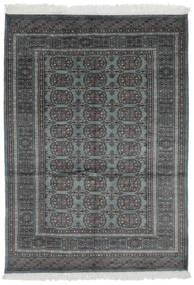 127X177 Pakistan Buchara 3Ply Teppich Orientalischer Schwarz/Dunkelgrau (Wolle, Pakistan) Carpetvista