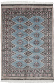 126X180 Pakistan Buchara 3Ply Teppich Orientalischer Dunkelgrau/Grau (Wolle, Pakistan) Carpetvista
