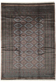 190X265 絨毯 パキスタン ブハラ 3Ply オリエンタル ブラック/茶色 (ウール, パキスタン) Carpetvista