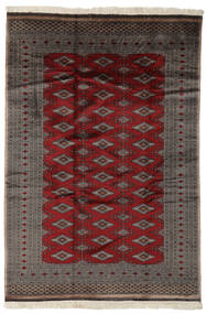 185X265 Pakistan Bokhara 3Ply Rug Oriental Black/Dark Red (Wool, Pakistan) Carpetvista
