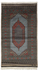  Orientalischer Pakistan Buchara 2Ply Teppich 92X171 Schwarz/Braun Wolle, Pakistan Carpetvista