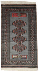  Orientalischer Pakistan Buchara 2Ply Teppich 95X170 Schwarz/Dunkelgrau Wolle, Pakistan Carpetvista