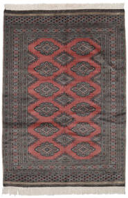 130X185 Pakistan Bokhara 2Ply Rug Oriental Black/Dark Red (Wool, Pakistan) Carpetvista