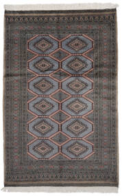 絨毯 パキスタン ブハラ 2Ply 128X193 ブラック/ダークグレー (ウール, パキスタン)