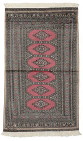 絨毯 オリエンタル パキスタン ブハラ 2Ply 92X155 茶色/ブラック (ウール, パキスタン)
