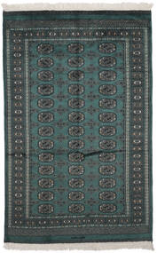絨毯 パキスタン ブハラ 2Ply 126X194 ブラック/ダークグレー (ウール, パキスタン)