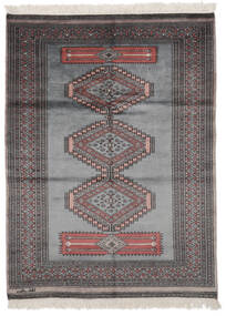 125X170 絨毯 オリエンタル パキスタン ブハラ 2Ply ダークグレー/ブラック (ウール, パキスタン) Carpetvista