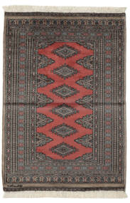  Orientalischer Pakistan Buchara 2Ply Teppich 94X134 Schwarz/Braun Wolle, Pakistan Carpetvista