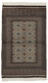 95X144 Pakistan Buchara 2Ply Teppich Orientalischer Schwarz/Braun (Wolle, Pakistan) Carpetvista