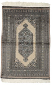 95X143 絨毯 オリエンタル パキスタン ブハラ 2Ply 茶色/ブラック (ウール, パキスタン) Carpetvista