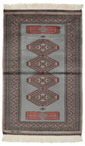 絨毯 オリエンタル パキスタン ブハラ 2Ply 94X150 ダークグレー/ブラック (ウール, パキスタン)