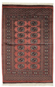 絨毯 オリエンタル パキスタン ブハラ 2Ply 92X144 ダークレッド/ブラック (ウール, パキスタン)