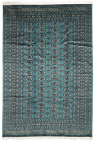 絨毯 パキスタン ブハラ 2Ply 183X264 ブラック/ダークターコイズ (ウール, パキスタン)