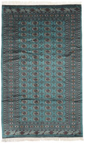 絨毯 パキスタン ブハラ 2Ply 151X249 ブラック/ダークターコイズ (ウール, パキスタン)