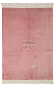 140X200 絨毯 オリエンタル 中国 90 Line レッド/茶色 (ウール, 中国) Carpetvista