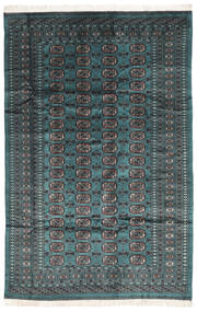 絨毯 パキスタン ブハラ 2Ply 155X241 ブラック/ダークターコイズ (ウール, パキスタン)