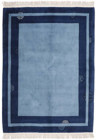 170X230 絨毯 中国 90 Line オリエンタル ダークブルー/ブラック (ウール, 中国) Carpetvista