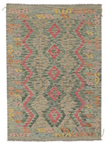  Kelim Afghan Old Style Matot 128X180 Tummankeltainen/Ruskea Carpetvista