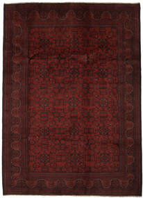 絨毯 オリエンタル アフガン Khal Mohammadi 201X290 ブラック/ダークレッド (ウール, アフガニスタン)