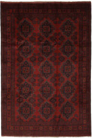  200X294 Afghan Khal Mohammadi Rug Black/Dark Red Afghanistan Carpetvista