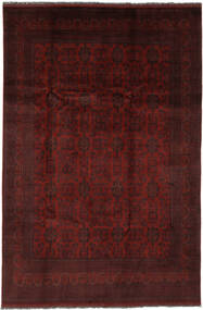  195X290 Afghan Khal Mohammadi Rug Black/Dark Red Afghanistan Carpetvista
