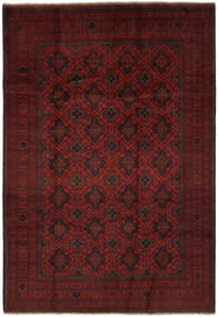 204X300 絨毯 オリエンタル アフガン Khal Mohammadi ブラック/ダークレッド (ウール, アフガニスタン) Carpetvista