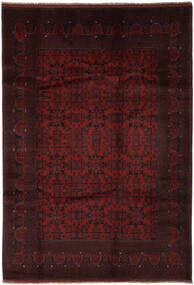  205X296 Afghan Khal Mohammadi Teppe Svart/Mørk Rød Afghanistan Carpetvista