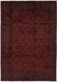  201X293 Afghan Khal Mohammadi Rug Black/Dark Red Afghanistan Carpetvista