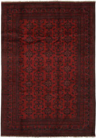  203X292 Afghan Khal Mohammadi Rug Black/Dark Red Afghanistan Carpetvista