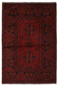 100X148 Tappeto Afghan Khal Mohammadi Orientale Nero/Rosso Scuro (Lana, Afghanistan) Carpetvista