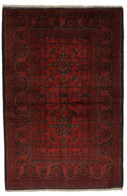 100X150 Afghan Khal Mohammadi Teppe Orientalsk Svart/Mørk Rød (Ull, Afghanistan) Carpetvista