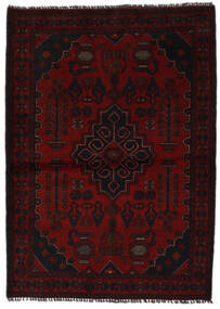  アフガン Khal Mohammadi 絨毯 102X143 ウール ブラック 小 Carpetvista