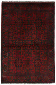  Afghan Khal Mohammadi Alfombra 102X150 De Lana Negro/Rojo Oscuro Pequeño 