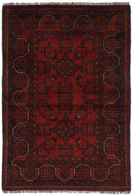  Afghan Khal Mohammadi Tappeto 96X141 Di Lana Nero/Rosso Scuro Piccolo Carpetvista