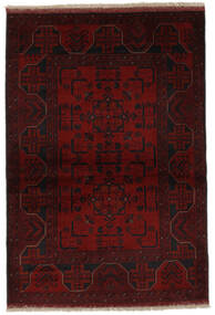  Afghan Khal Mohammadi Tappeto 100X148 Di Lana Nero/Rosso Scuro Piccolo Carpetvista