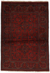  Afghan Khal Mohammadi 98X142 Ullteppe Svart/Mørk Rød Lite Carpetvista