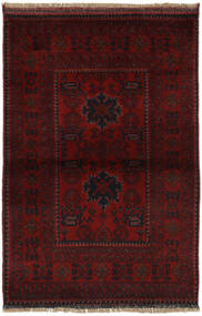  Afghan Khal Mohammadi 97X150 Ullmatta Svart/Mörkröd Liten Carpetvista