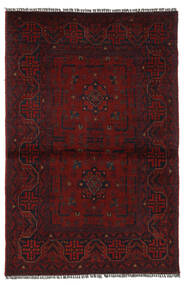 96X149 Afghan Khal Mohammadi Teppe Orientalsk Svart/Mørk Rød (Ull, Afghanistan) Carpetvista