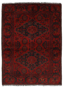 104X149 Afghan Khal Mohammadi Teppich Orientalischer Schwarz/Dunkelrot (Wolle, Afghanistan) Carpetvista