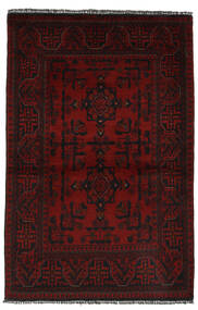  アフガン Khal Mohammadi 絨毯 96X150 ウール ブラック 小 Carpetvista