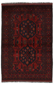 101X148 Koberec Afghán Khal Mohammadi Orientální Černá/Tmavě Červená (Vlna, Afghánistán) Carpetvista